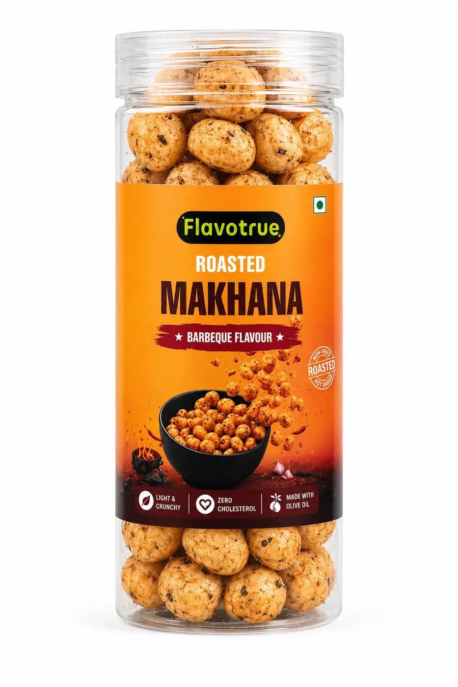 Roasted Makhana-Barbeque Small Jar